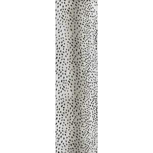 Kruger Ivory 2 ft. 3 in. x 7 ft. 6 in. Animal Print Runner Rug