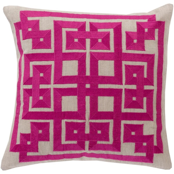 Artistic Weavers Chieti Purple Geometric Polyester 20 in. x 20 in. Throw Pillow