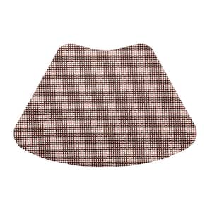 Fishnet 19 in. x 13 in. Chocolate PVC Covered Jute Wedge Placemat (Set of 6)