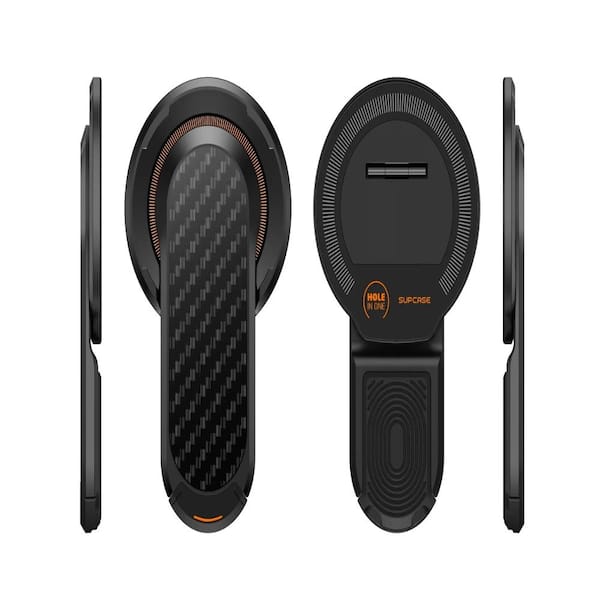 Dual-Sided Magnetic Golf Cart Phone Holder-Black