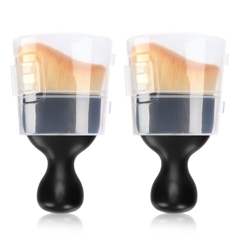 2-Pack Car Interior Detailing Brushes with Soft Bristles, Curved Design for Dust Removal, Includes Dust Shield Cases price history on PriceWatchPro