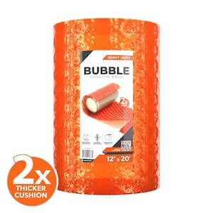 12 in. x 20 ft. Orange Heavy Duty Bubble Cushion (128-Pack)