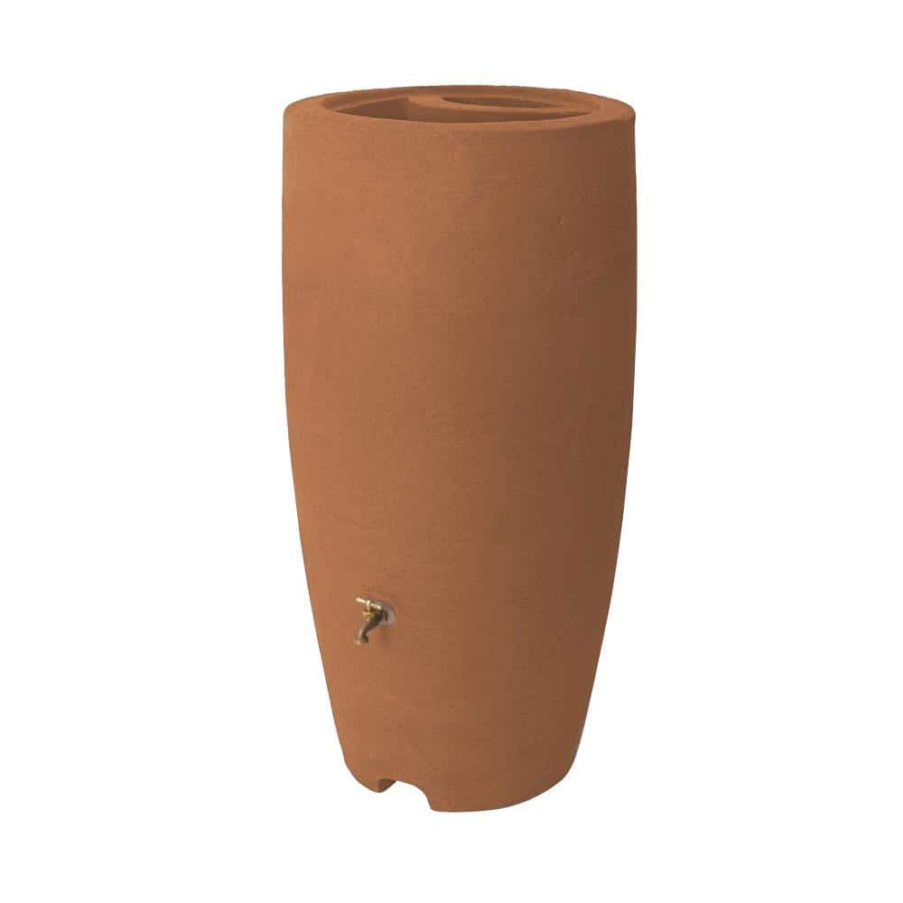 Algreen Athena 80 Gal. Terracotta Rain Barrel 86001 The Home Depot