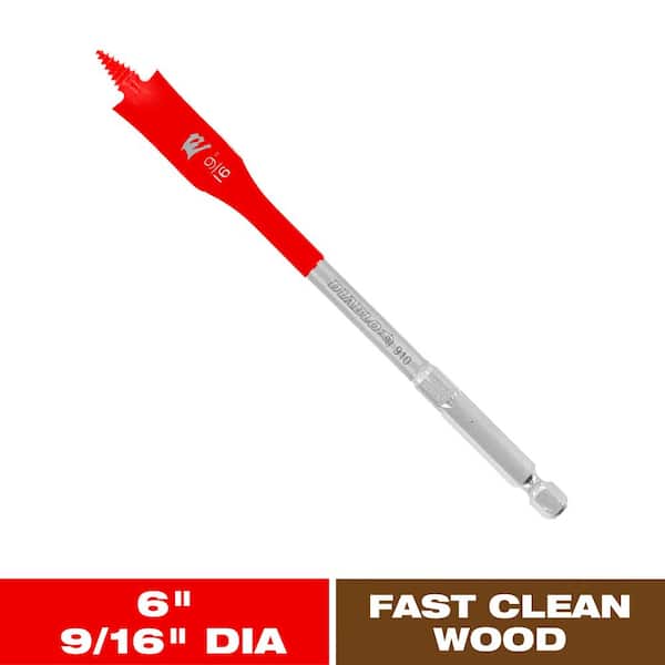 DIABLO 9/16 in. x 6 in. SPEEDemon High Speed Steel Spade Bit (1-Piece)