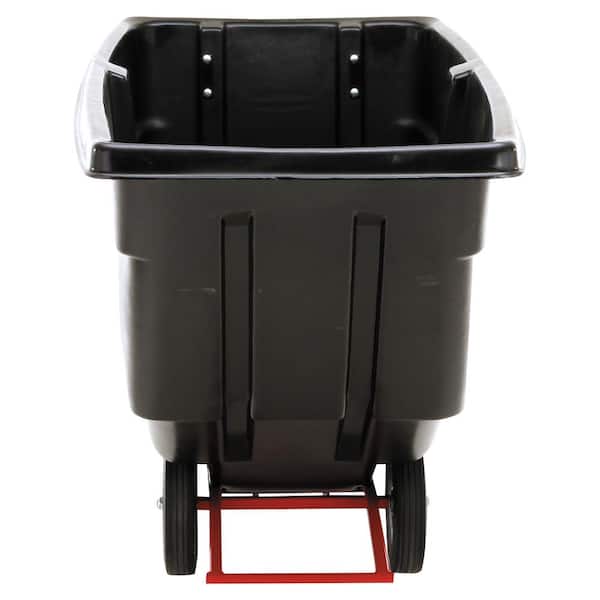 Rubbermaid Commercial Products 1 cu. yd. Utility Duty Tilt Truck RCP1314BLA  - The Home Depot