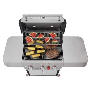 Genesis S-325s 3-Burner Propane Gas Grill in Stainless Steel with Built-In Thermometer