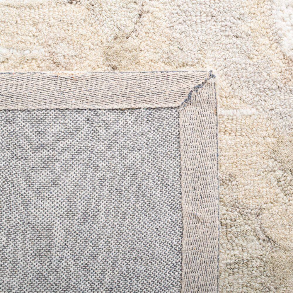 Elegant Gray Hand-Tufted Wool Area Rug 8' x 10'