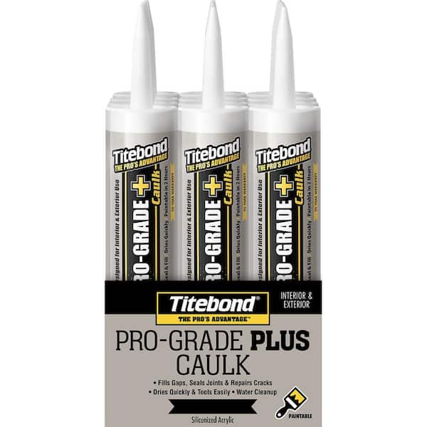 Titebond 10.1 oz. Almond Pro-Grade Plus Caulk (12-Pack)