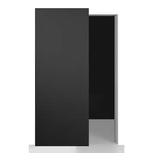 Belldinni Optima N 36 in. x 80 in. Black Matte Wood Composite Hidden ...