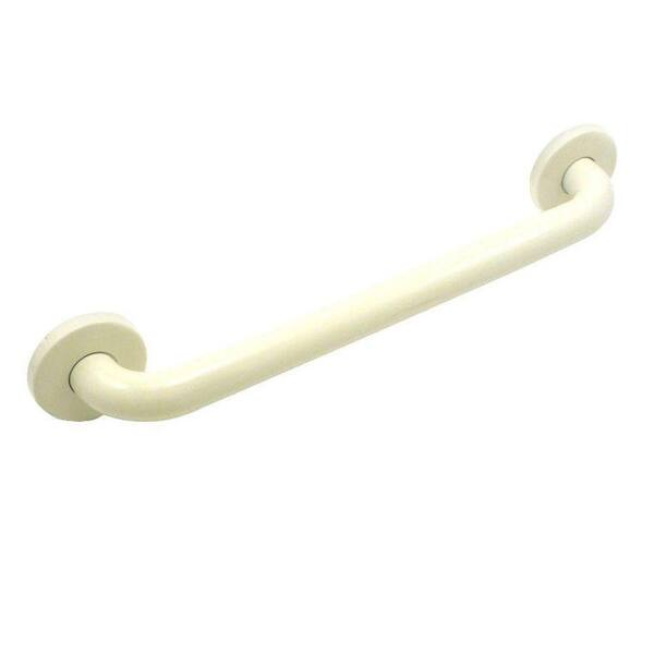WingIts Premium 32 in. x 1.25 in. Polyester Painted Stainless Steel Grab Bar in Almond (35 in. Overall Length)