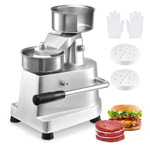 Commercial Burger Patty Maker 4 in. Hamburger Beef Patty Maker Burger Press Machine with 1000-Piece Patty Papers