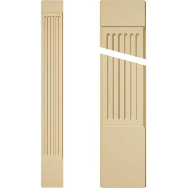 Ekena Millwork 2 in. D x 12 in. W x 102 in. L Primed Polyurethane Pilaster 1- Pack