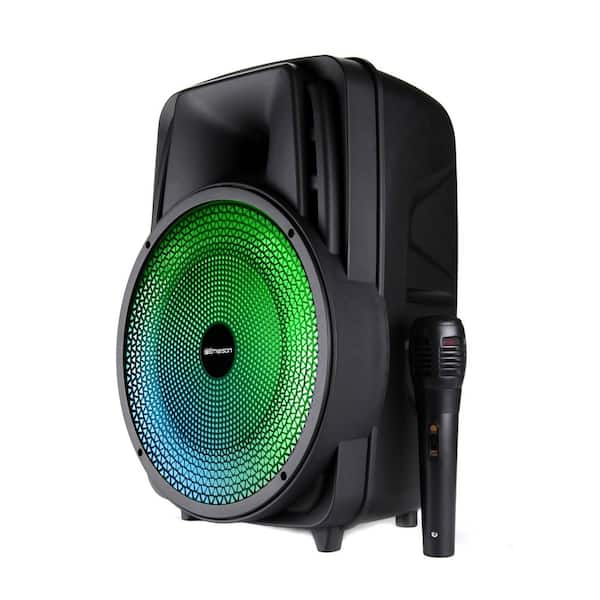 Emerson Portable Bluetooth Party Speaker with Disco Light