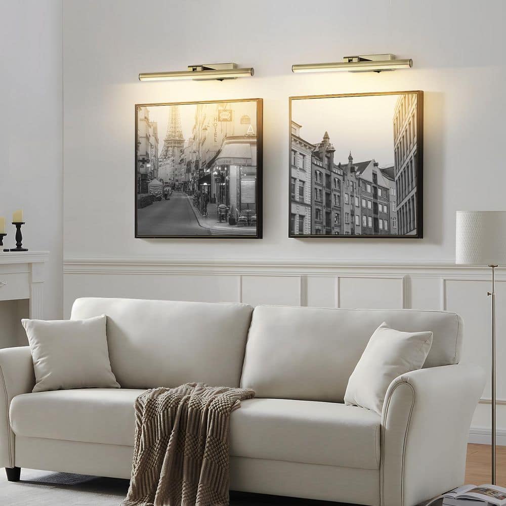 15.75 in Dimmable LED Picture Light with Remote Control and Swivel, Antique Bronze Artwork Lighting for Walls price history on PriceWatchPro