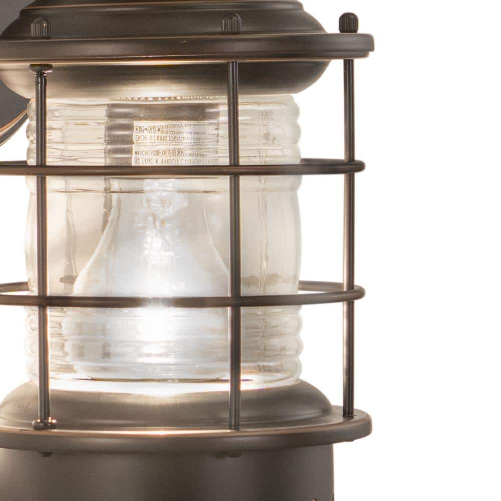 Burnished Bronze Nautical Lantern Outdoor Wall Light