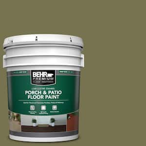 5 gal. #S350-6 Truly Olive Low-Lustre Enamel Interior/Exterior Porch and Patio Floor Paint