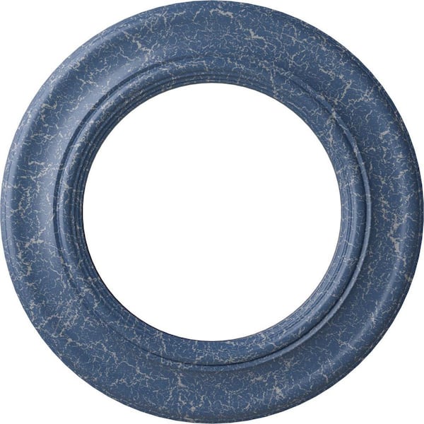 Ekena Millwork 1 in. x 20-7/8 in. x 20-7/8 in. Polyurethane Holmdel Ceiling Medallion, Americana Crackle