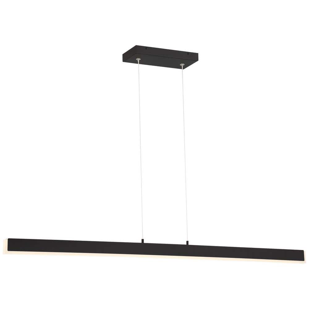Integrated LED Matte Black Pendant