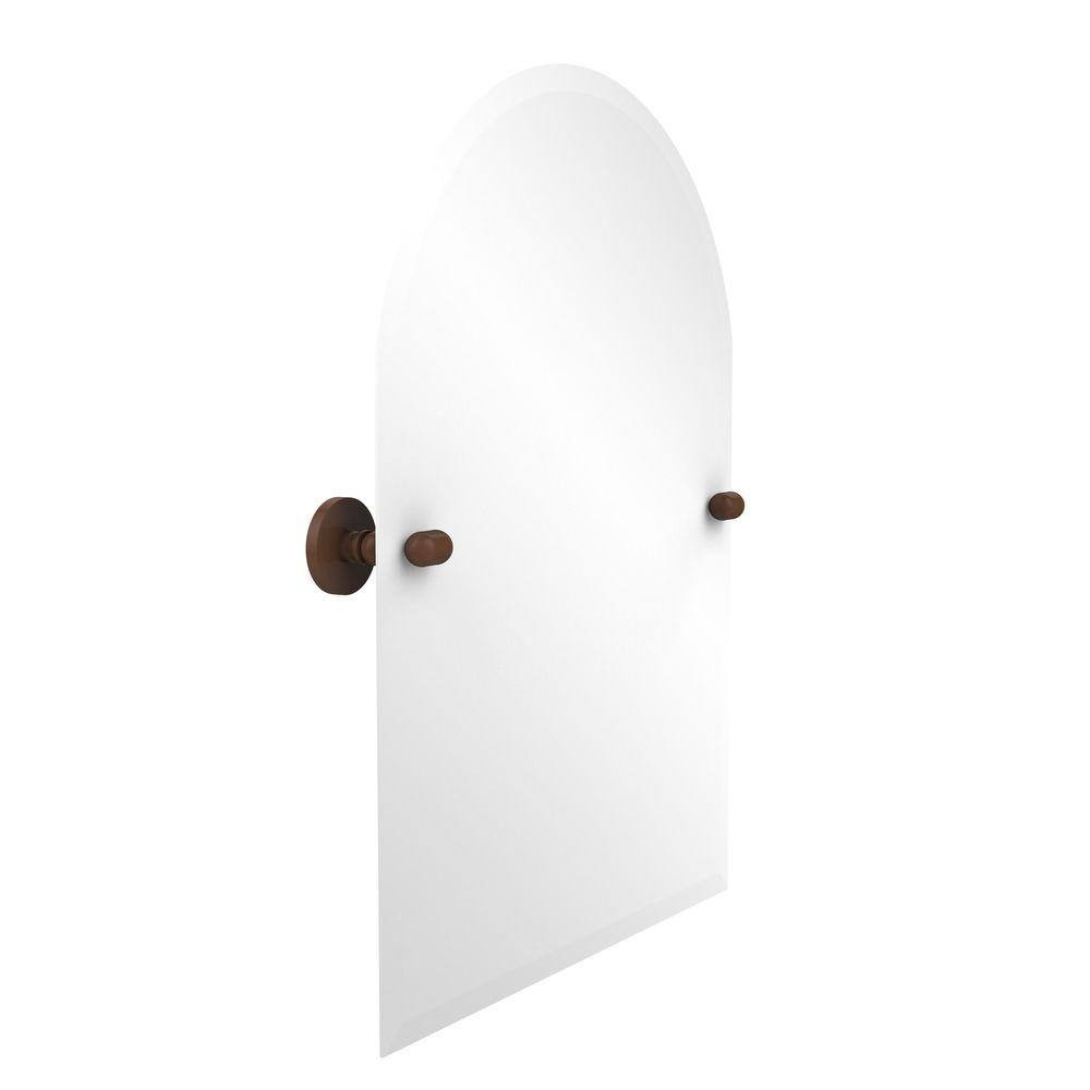 Frameless Arched Top Tilt Mirror with Beveled Edge (Build to Order)