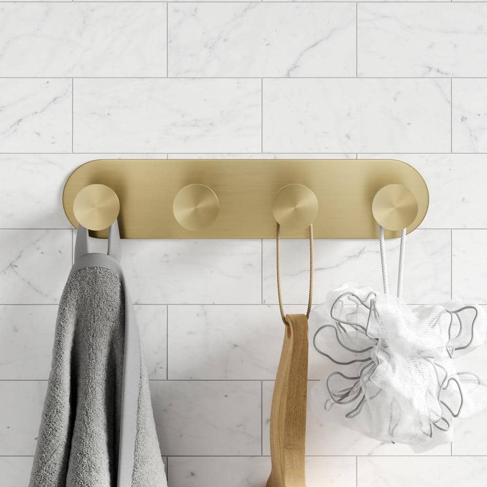 Elie Gold Solid Brass Wall Mounted Robe Rack