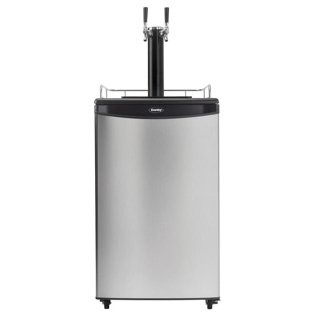 Danby 54 Cu Ft Dual Tap Full Size Beer Kegerator Dispenser In