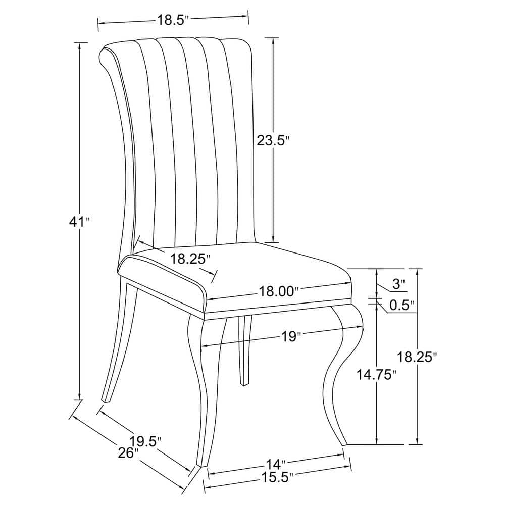Light Blue Velvet Upholstered Side Chair with Chrome Legs