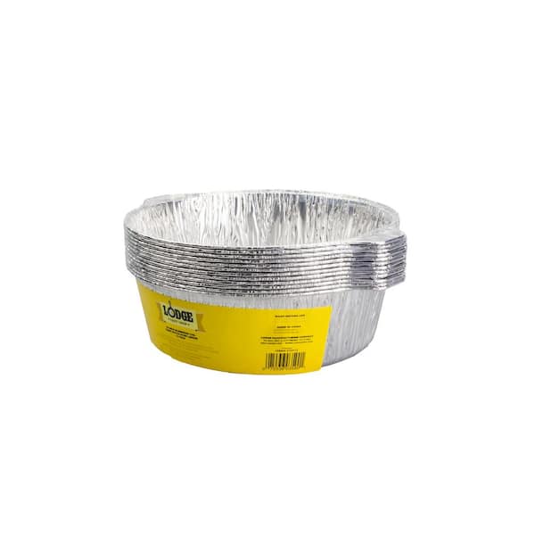 CampLiner Dutch Oven Liners, 12 Pack of 12” 6 Quart Disposable Liners  Silver