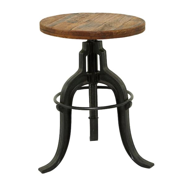 Litton Lane 29 in. Black Metal Vintage Industrial Inspired