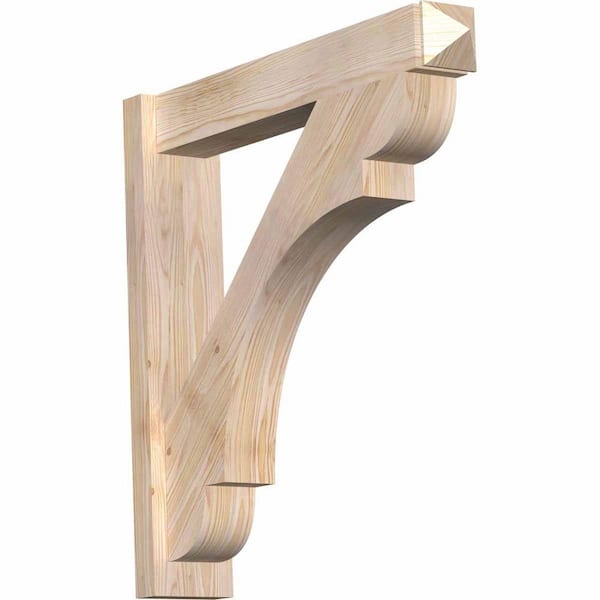 Ekena Millwork 6 in. x 30 in. x 30 in. Douglas Fir Olympic Arts and Crafts Smooth Outlooker