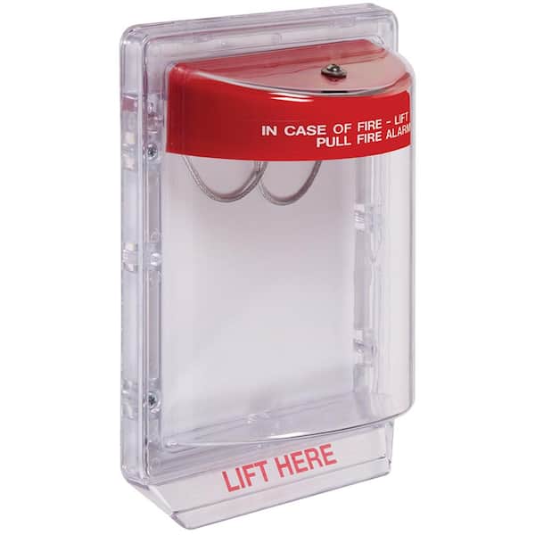 Safety Technology Stopper II Fire Pull Station Guard without Horn, with Fire Label STI1200
