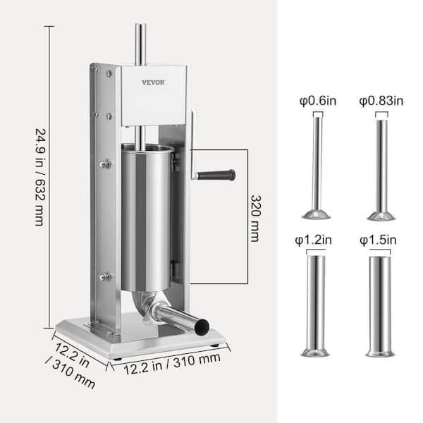 BANGERSMILE Sausage Stuffer - Stainless Steel Sausage Maker, 8LBS