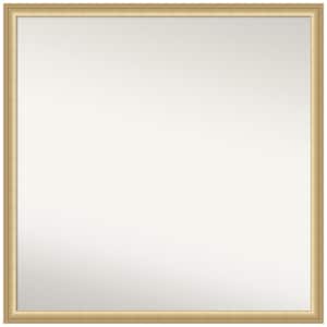 Florence Gold 27.75 in. x 27.75 in. Non-Beveled Casual Square Framed Wall Mirror in Gold