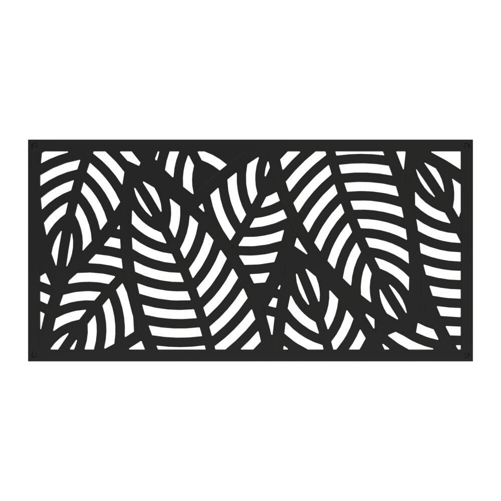 Barrette Outdoor Living 73050358 Sanibel Decorative Screen Panel, Black (B09G4Q33Q4)