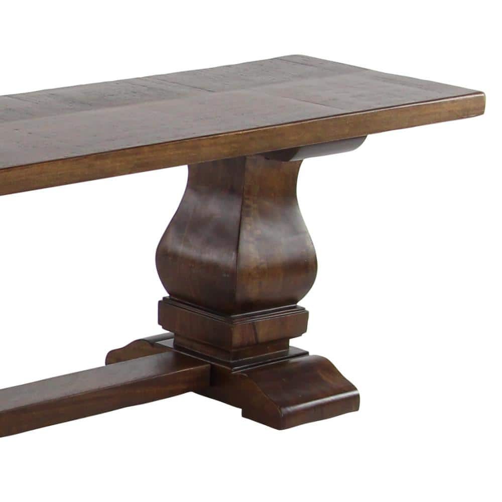 Rustic Reclaimed Mango Wood 78" Bar Height Bench in Brown