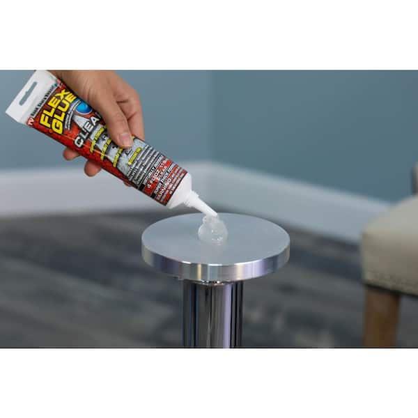 FLEX SEAL FAMILY OF PRODUCTS Flex Glue White 6 oz. Pro-Formula Strong  Rubberized Waterproof Adhesive GFSTANR06 - The Home Depot