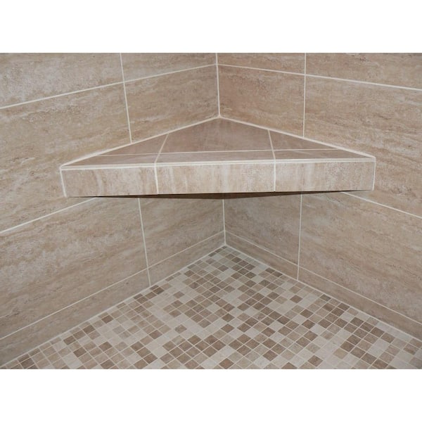 Goof Proof Shower 30 in. and 24 in. Corner Shower Seat GPSS-3024
