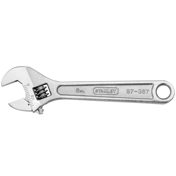 BASK TEXTURE GRIP. TOOL SHOP 8" ADJUSTABLE WRENCH 1 inch  OPENING 