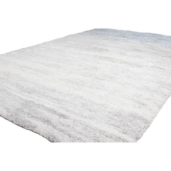 BASHIAN - Andes White/Blue 5 ft. x 8 ft. (5' x 7'6") Geometric Contemporary Area Rug