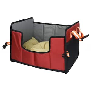 Large Red Travel-Nest Folding Travel Cat and Dog Bed