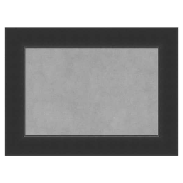 Amanti Art Corvino Black 23 in. x 17 in. Framed Magnetic Board