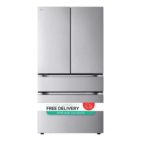30 cu. ft. SMART Standard Depth MAX French Door Refrigerator with Internal Water Dispenser in PrintProof Stainless Steel