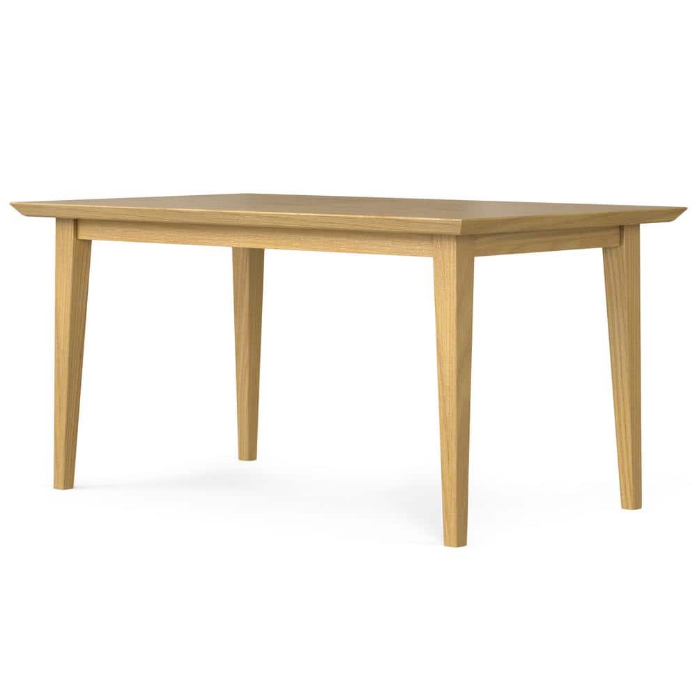 Colby Solid Oak Rectangular Dining Table for Six