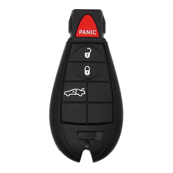 Chrysler and Dodge 4-Button Simple Key with EZ Installer - Replace and Program Fobik Key with Emergency Key Insert