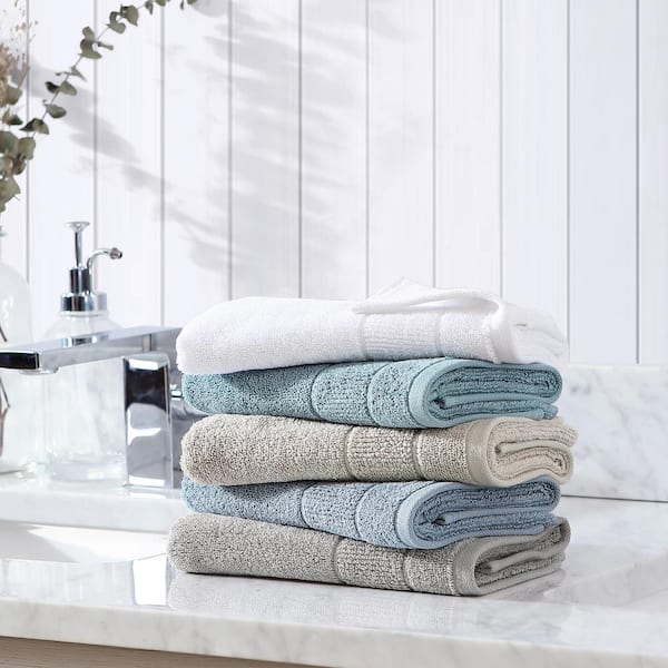 Nautica Oceane 2-Piece Pure White Cotton Hand Towel Set USHSBN1228716 - The  Home Depot