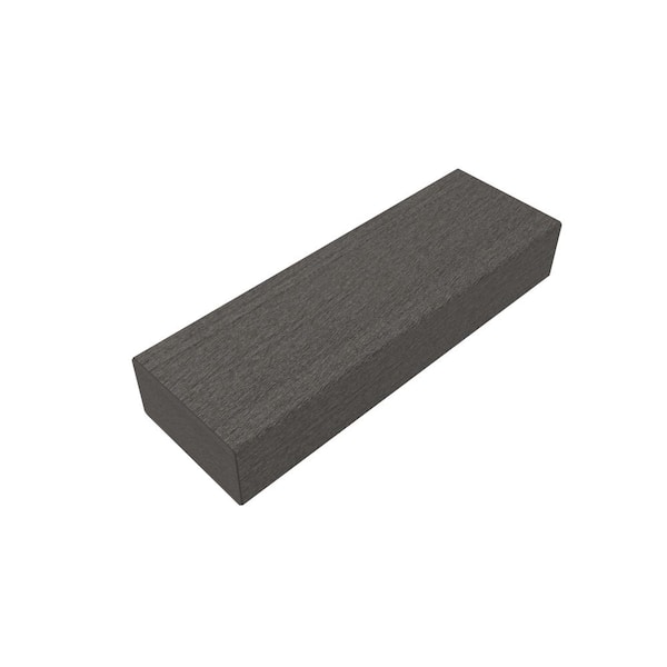 Blocks 1 in. x 2 in. Wood Composite Aluminum Coextruded in Brazilian Ipe End Caps (Bag of 10)