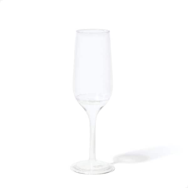 TOSSWARE 6 oz. 2-in-1 Stemmed Mini Plastic Unbreakable Champagne Flutes (Set of 48)