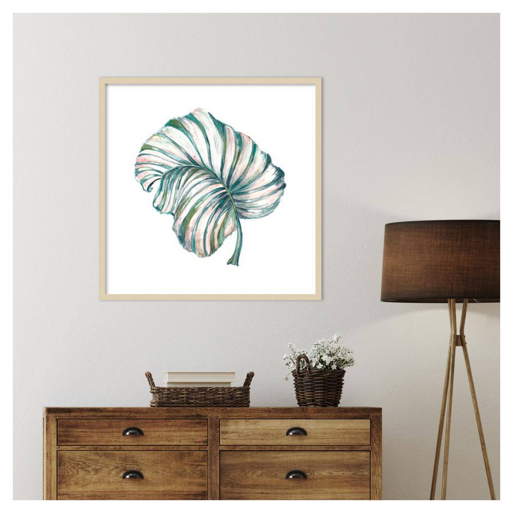 Island Leaf III Svelte Natural Framed Graphic Art Print