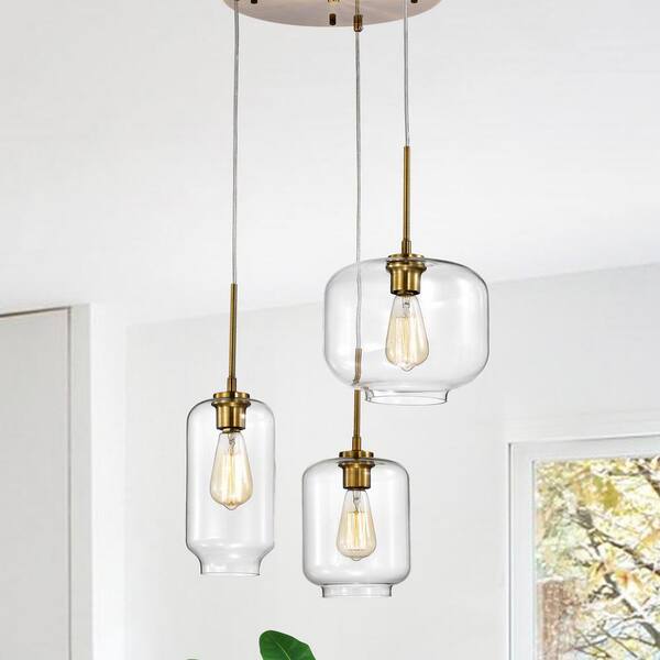 metal glass chandelier