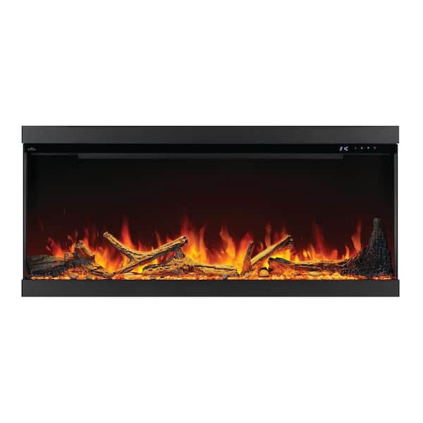 Astound 50 in. FlexMount, Wall Mount Electric Fireplace in Black