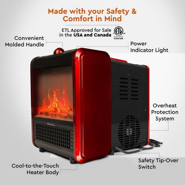 Kozy-World Ceramic Safety Furnace Space Heater Over Heat hotsell Shut-Off Mountable